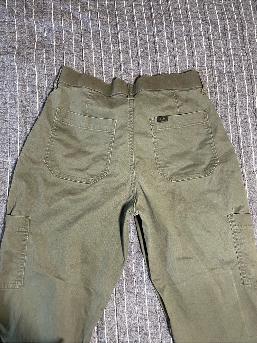 Lee Olive Green Women's Utility Pants / Cargo Pants (10 Short) - Picture 4 of 10